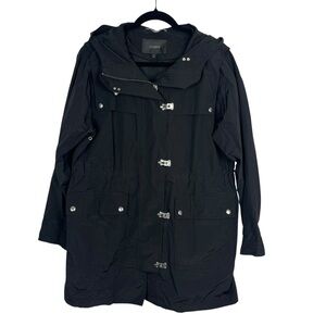 J. CREW Women's Midweight Utility Rain Jacket Black Size Medium Preppy School